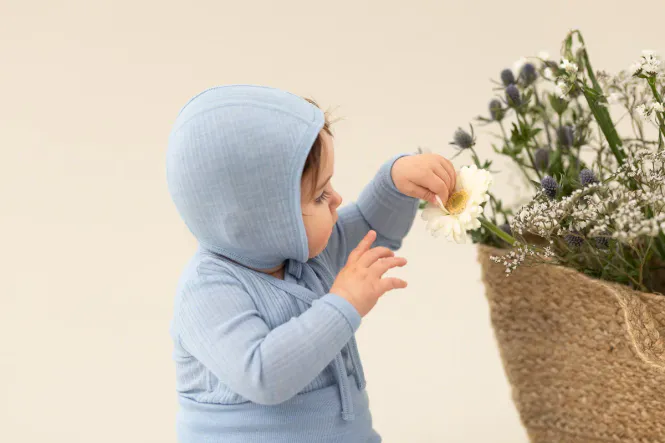 Hovedbilde Lillelam Babyhat August, Himmelblå