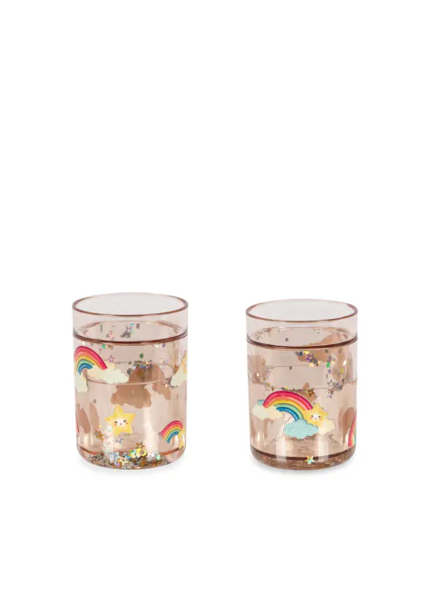 Hovedbilde 2.pk. Glitter Kopper, Rainbow - Konges Sløjd