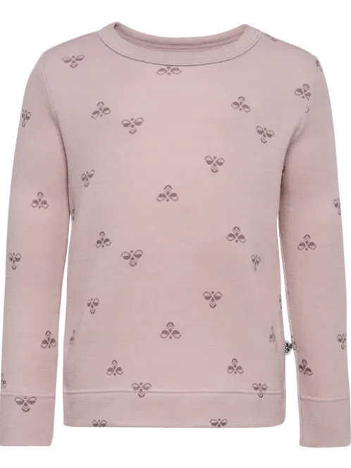 Hovedbilde Mini Wool T-Shirt LS, Cloud Gray - Hummel