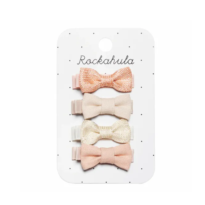 Hovedbilde Rockahula Hårspenner - Flora Linen Mini Bow