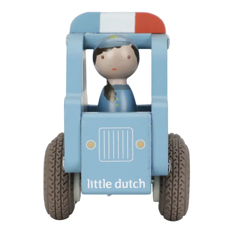 Politibil med figur